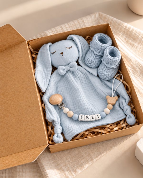 Box Pequeño tesoro, color celeste