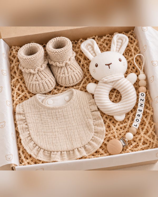 Box Primeros mimos, color beige